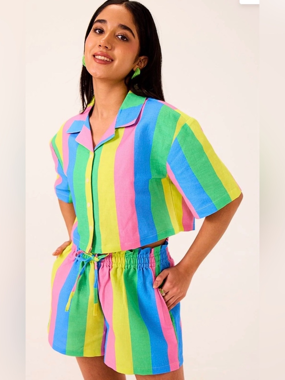BNWT Wild & Pree Elastic Waist Short-Woman of Color Owned & Ethically Made-Pride